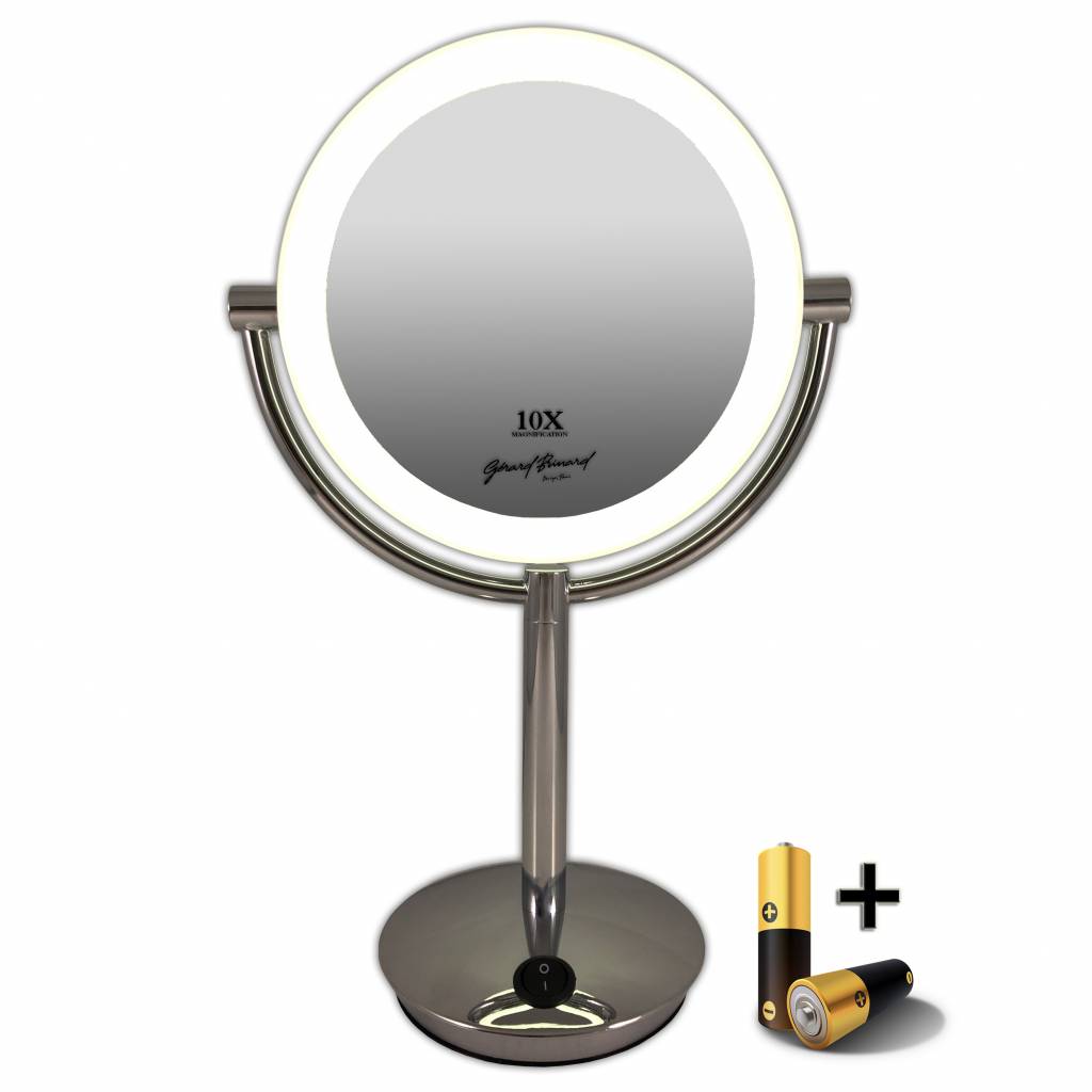 actie Pionier fragment Make-up LED Spiegel 10x Vergroting 19cm Doorsnee | Parfumerie Van Rooijen